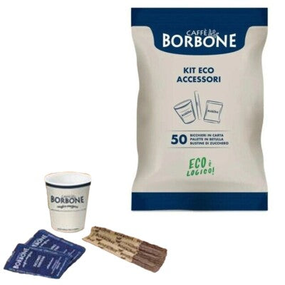 Kit accessori caffè Borbone da 50pz