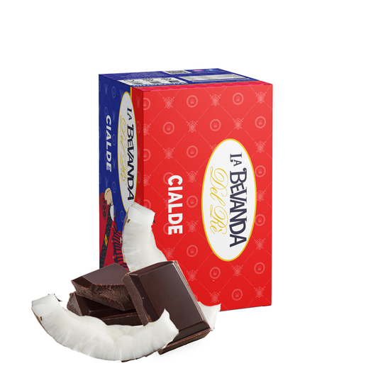 25 cialde aromatizzate al cocco e cioccolato