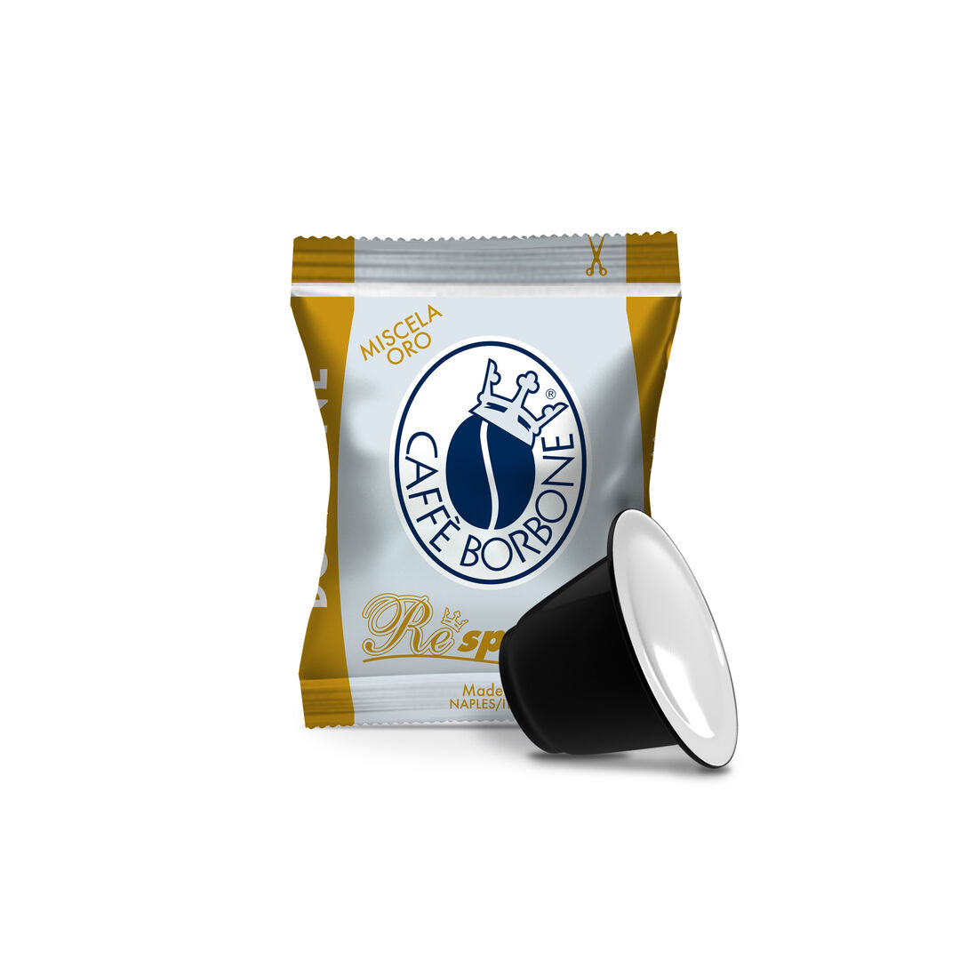 100 Capsule Borbone Compatibili con macchine ad uso domestico Nespresso®* Miscela ORO
